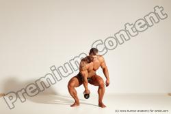 Underwear Gymnastic poses Man White Standing poses - ALL Muscular Short Brown Standing poses - simple Dynamic poses Academic